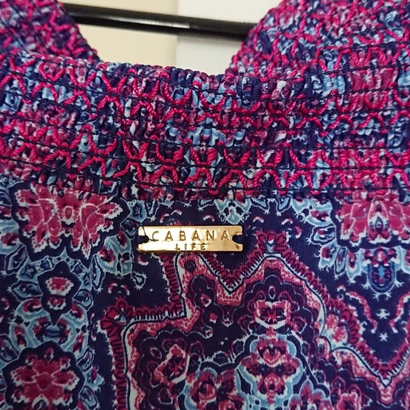 Cabana Life Carolina Off-The-Shoulder dress Elegant Purple Dress size M - Picture 7 of 13